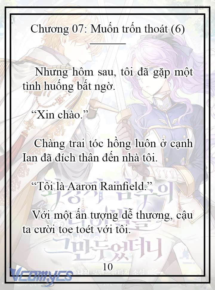 [Novel] Tôi Không Còn Là Đối Thủ Của Nam Chính Chapter  7 - 11