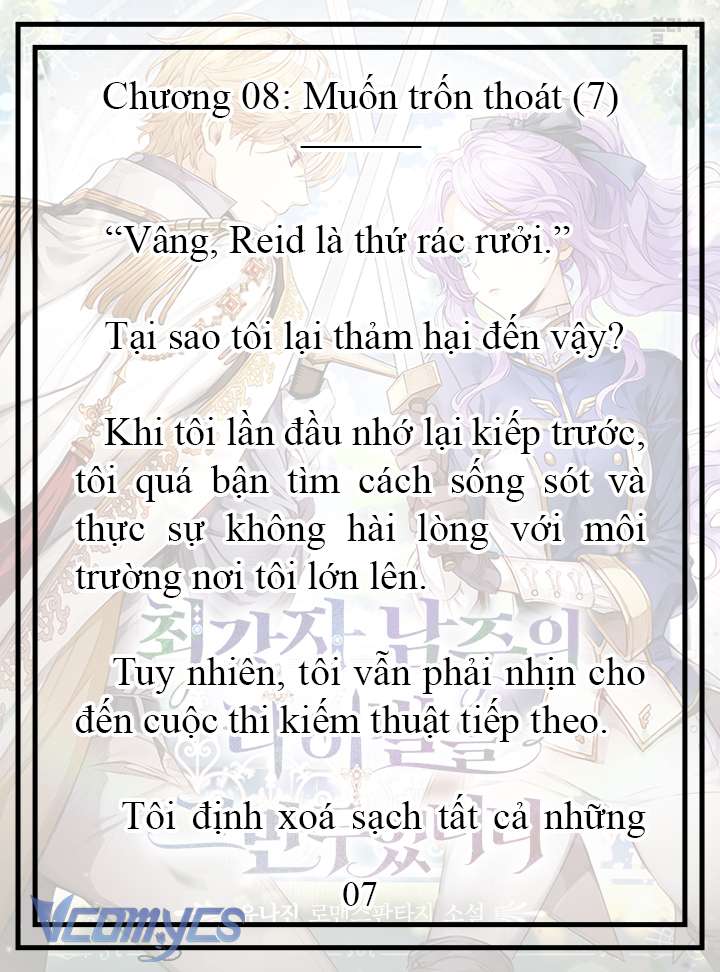 [Novel] Tôi Không Còn Là Đối Thủ Của Nam Chính Chapter  8 - 8
