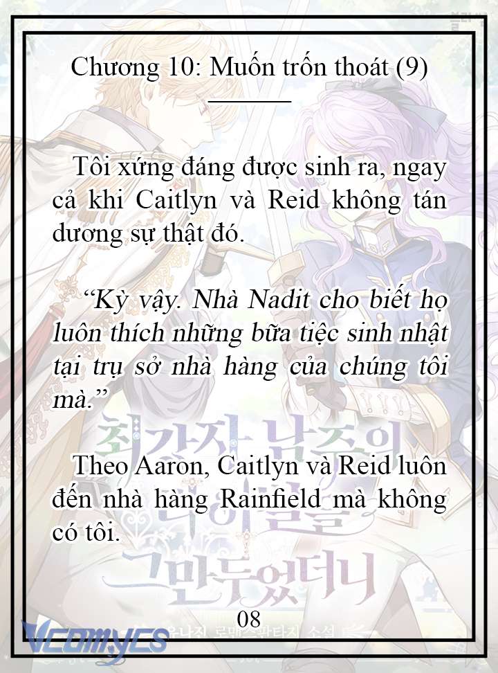 [Novel] Tôi Không Còn Là Đối Thủ Của Nam Chính Chapter  10 - 9