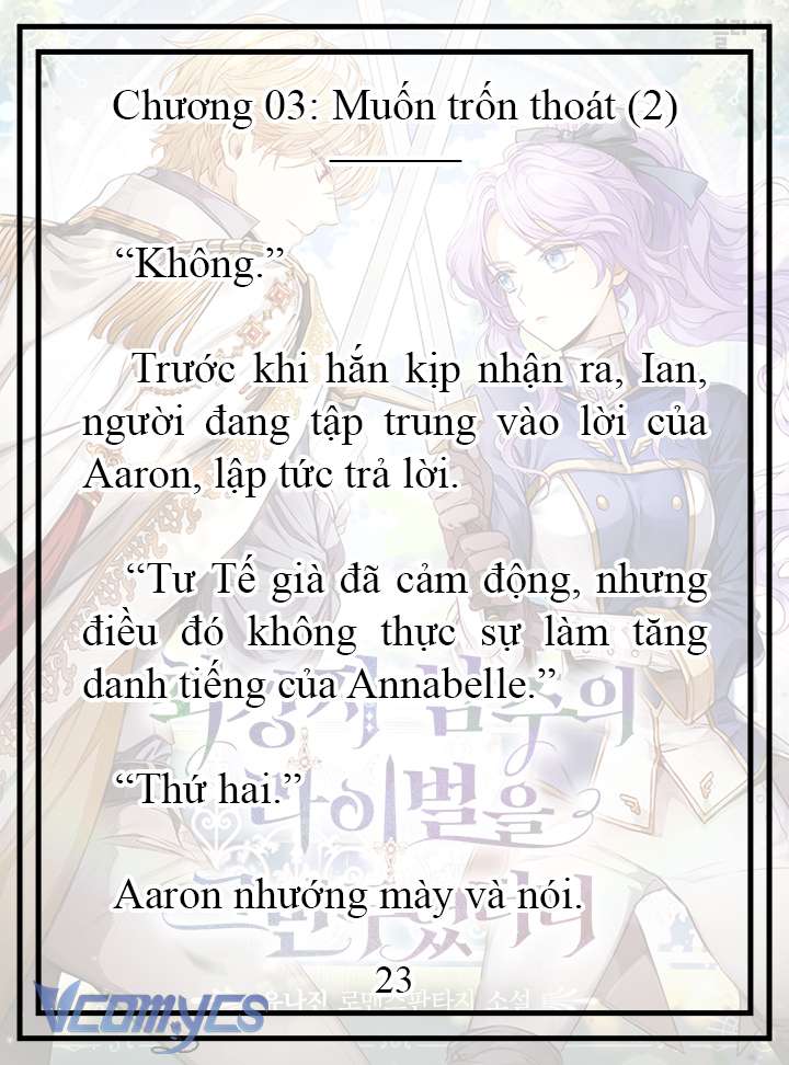 [Novel] Tôi Không Còn Là Đối Thủ Của Nam Chính Chapter  3 - 24