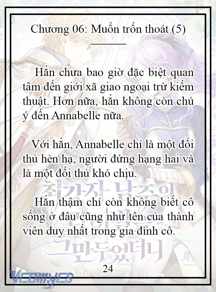 [Novel] Tôi Không Còn Là Đối Thủ Của Nam Chính Chapter  6 - 25