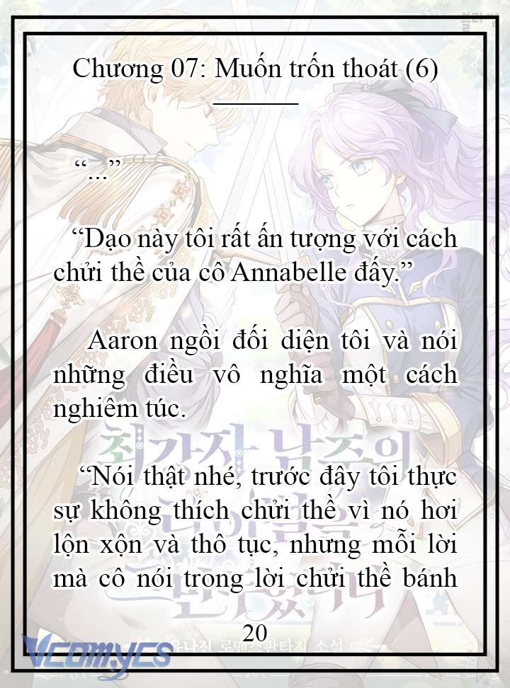 [Novel] Tôi Không Còn Là Đối Thủ Của Nam Chính Chapter  7 - 21